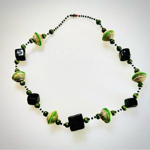 Handcrafted beaded necklace made in Kenya, Africa.